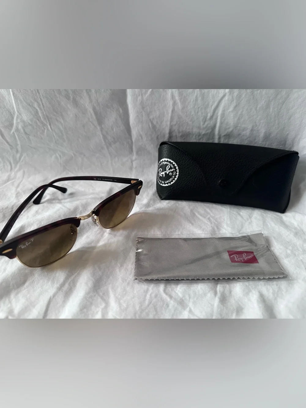 Ray-Ban RB3016 Clubmaster Classic - Tortoise/Gold - Brown Gradient Polarized